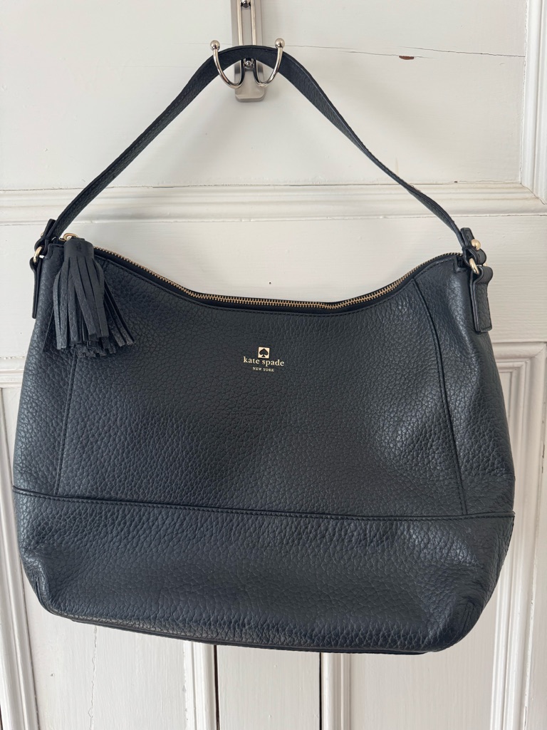 Kate Spade Southport Avenue Cathy Black Leather Shoulder Bag